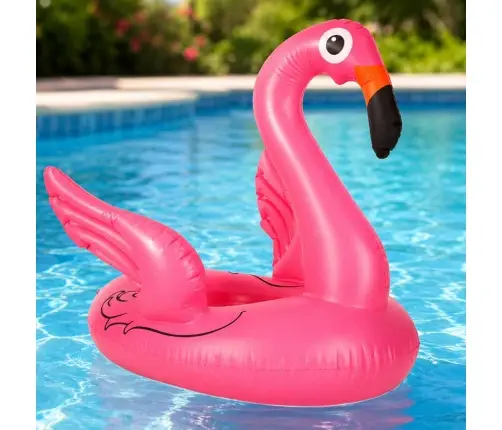 Piepūšamais bērnu pontona ritenis flamingo