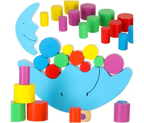 Montessori koka mēness balansēšanas arkādes spēle