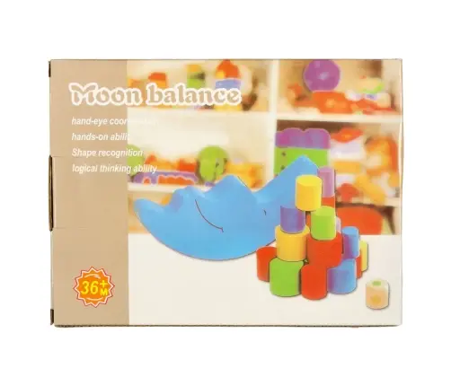 Montessori koka mēness balansēšanas arkādes spēle