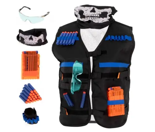 NERF+ palaidējierīču piederumu taktiskā veste NERF+ palaidējierīču piederumiem