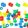 Celtniecības bloki izglītības montessori skrūves 30 elementi