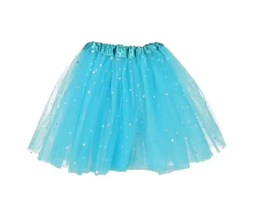 Vienradža karnevāla kostīms galvas lente + svārki zila 3-6 gadi