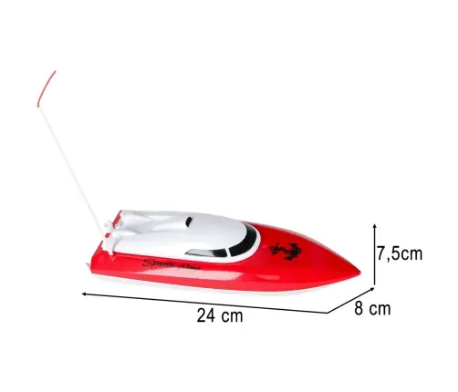 RC laiva 4CH mini CP802 sarkana