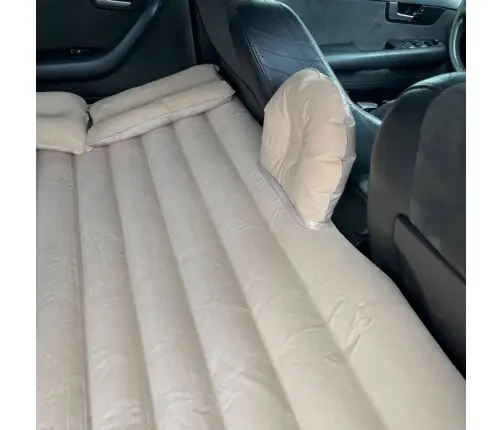 Automašīnas gultas matracis piepūšamais + sūknis bēšs