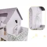 Koka leļļu māja + mēbeles 70cm pelēka