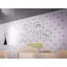 Koka leļļu māja + mēbeles 70cm pelēka