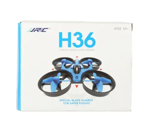JJRC H36 mini 2.4GHz 4CH 6 asu RC drons melns