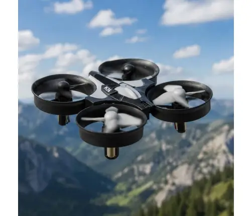 JJRC H36 mini 2.4GHz 4CH 6 asu RC drons melns