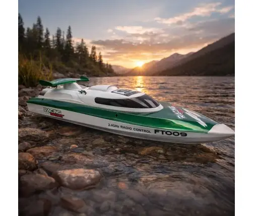RC tālvadības laiva FT009 zaļa