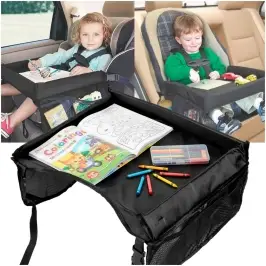 Ūdensnecaurlaidīgs auto sēdekļa galds melns