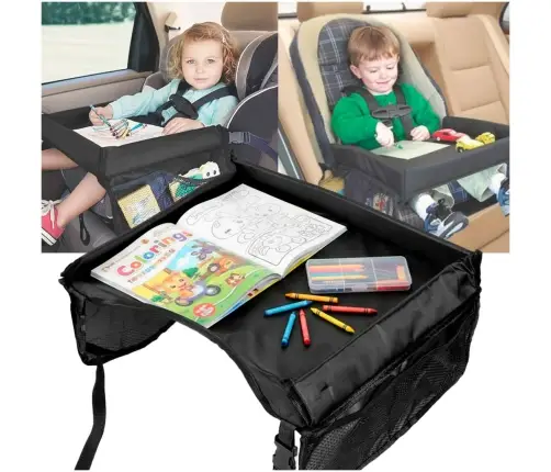 Ūdensnecaurlaidīgs auto sēdekļa galds melns