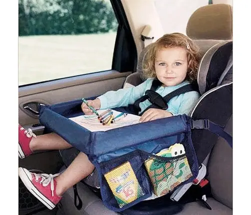 Ūdensnecaurlaidīgs auto sēdekļa galds melns