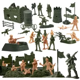 Karavīru militāro pamatņu figūru komplekts 114el. Karavīru militāro pamatņu figūru komplekts 114el.