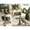 Karavīru militāro pamatņu figūru komplekts 114el.
