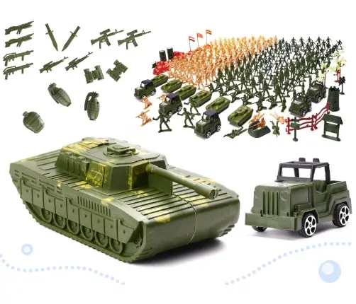 Karavīru militāro pamatņu figūru komplekts 307el.