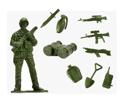 Karavīru militāro pamatņu figūru komplekts 307el.