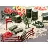 Karavīru militāro pamatņu figūru komplekts 307el.
