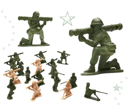 Karavīru militāro pamatņu figūru komplekts 307el.