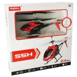 SYMA S5H 2.4GHz RTF RC helikopters sarkans SYMA S5H 2.4GHz RTF RC helikopters sarkans