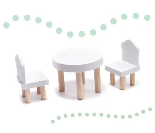 LULILO koka leļļu māja FLORO boho LED