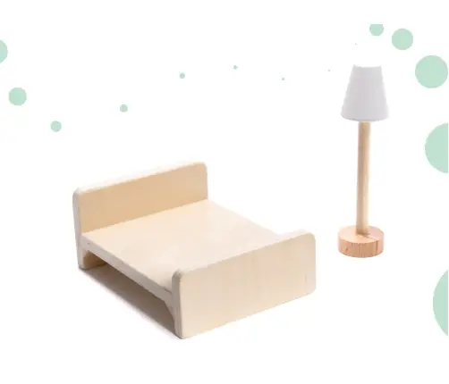 LULILO koka leļļu māja FLORO boho LED