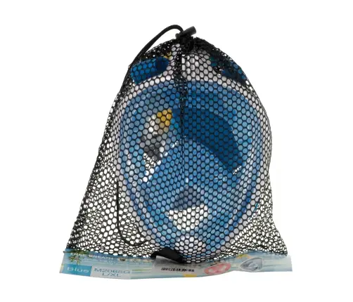 Pilna saliekamā snorkelēšanas maska L/XL zila