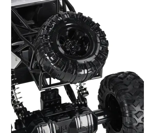 RC auto Rock Crawler 1:12 4WD METAL sudraba krāsā