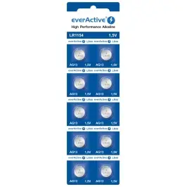 Bateria everActive Alkaline G13 LR44 LR1154 blister 10szt. Bateria everActive Alkaline G13 LR44 LR1154 blister 10szt.