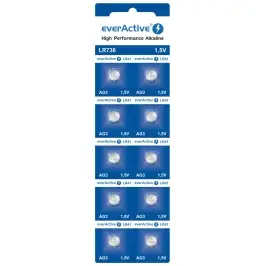 Bateria everActive Alkaline G3 LR736 blister 10szt.