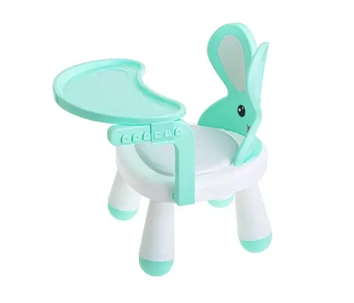 Barošanas un spēļu galda krēsls piparmētra