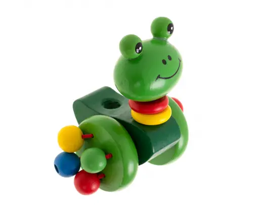 Push uz nūjas koka pastaigu vardes