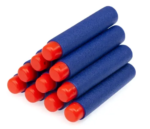 NERF saderīgas palaišanas bultas 10gab 7,2cm