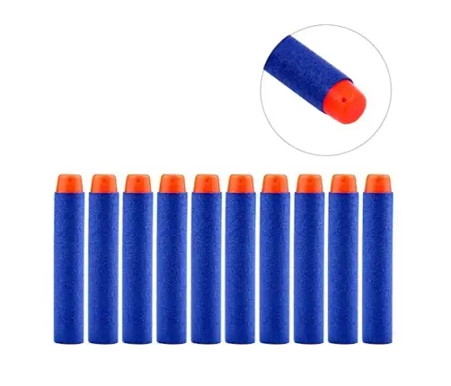 NERF saderīgas palaišanas bultas 10gab 7,2cm