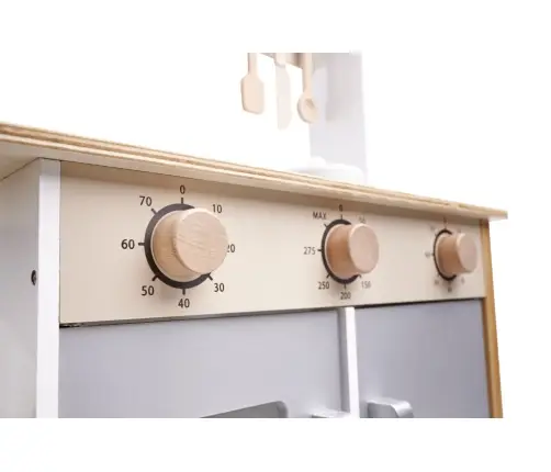 LULILO Bērnu koka virtuve MDF KUKETO + piederumi