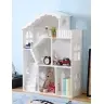 LULILO grāmatu plaukts rotaļlietu māja grāmatu skapis 2in1 CALLA 116cm XXL
