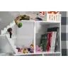 LULILO grāmatu plaukts rotaļlietu māja grāmatu skapis 2in1 CALLA 116cm XXL