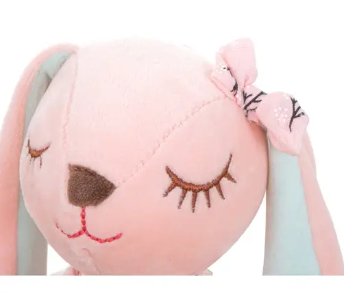 Plīša trušu talismans rozā 35cm