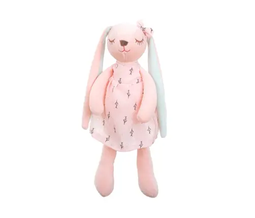 Plīša trušu talismans rozā 35cm