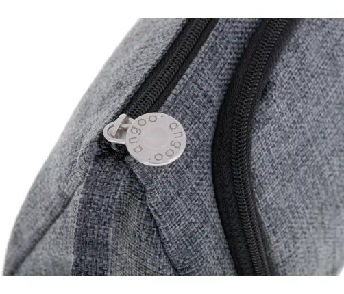 Skolas penālis dubultā maisiņa tualetes futrālis pelēks