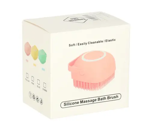 Silikona birste suņu un kaķu mazgāšanai dzeltena