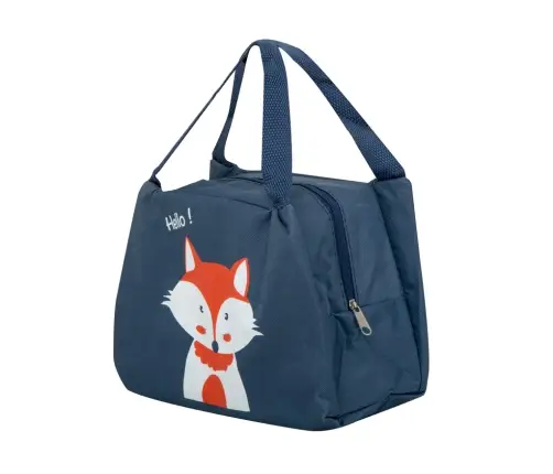 Izolēts termisks maisiņš brokastu pusdienas fox orange