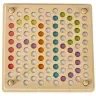 Izglītojoša montessori pērlīšu bumbiņu mozaīkas puzle 77el.