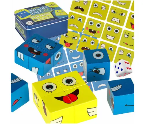 Radošie bloki izaicinājums mainīt seju bundžā