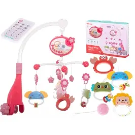 Lullaby zvaigžņu dizaina karuselis rozā + tālvadības pults Lullaby zvaigžņu dizaina karuselis rozā + tālvadības pults