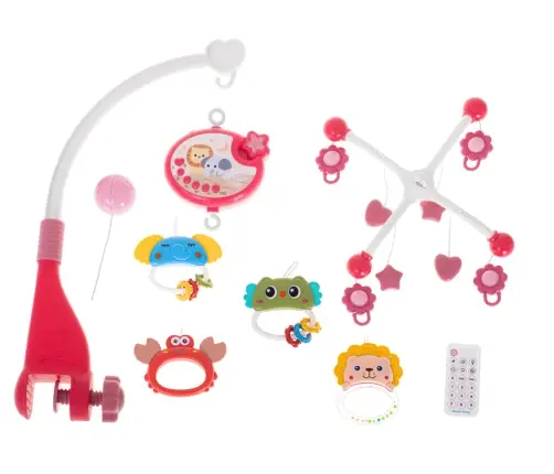 Lullaby zvaigžņu dizaina karuselis rozā + tālvadības pults