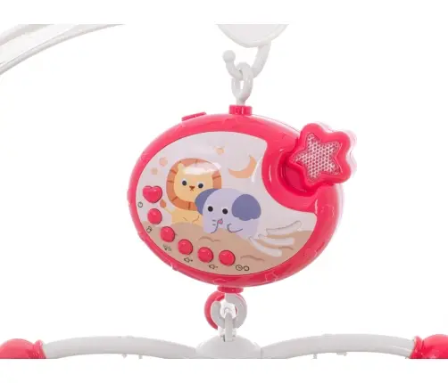 Lullaby zvaigžņu dizaina karuselis rozā + tālvadības pults