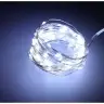 LED dekoratīvie vadi 10m 100LED auksti balta