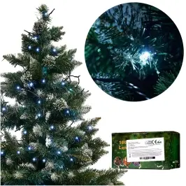 LED gaismas ķēdes 10m 100LED aukstā baltā krāsā LED gaismas ķēdes 10m 100LED aukstā baltā krāsā
