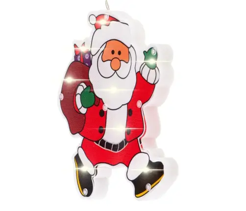 LED kulonu gaismas Ziemassvētku rotājumi Santa ar dāvanām