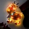 LED kulonu gaismas Ziemassvētku rotājumi ziemeļbriedis